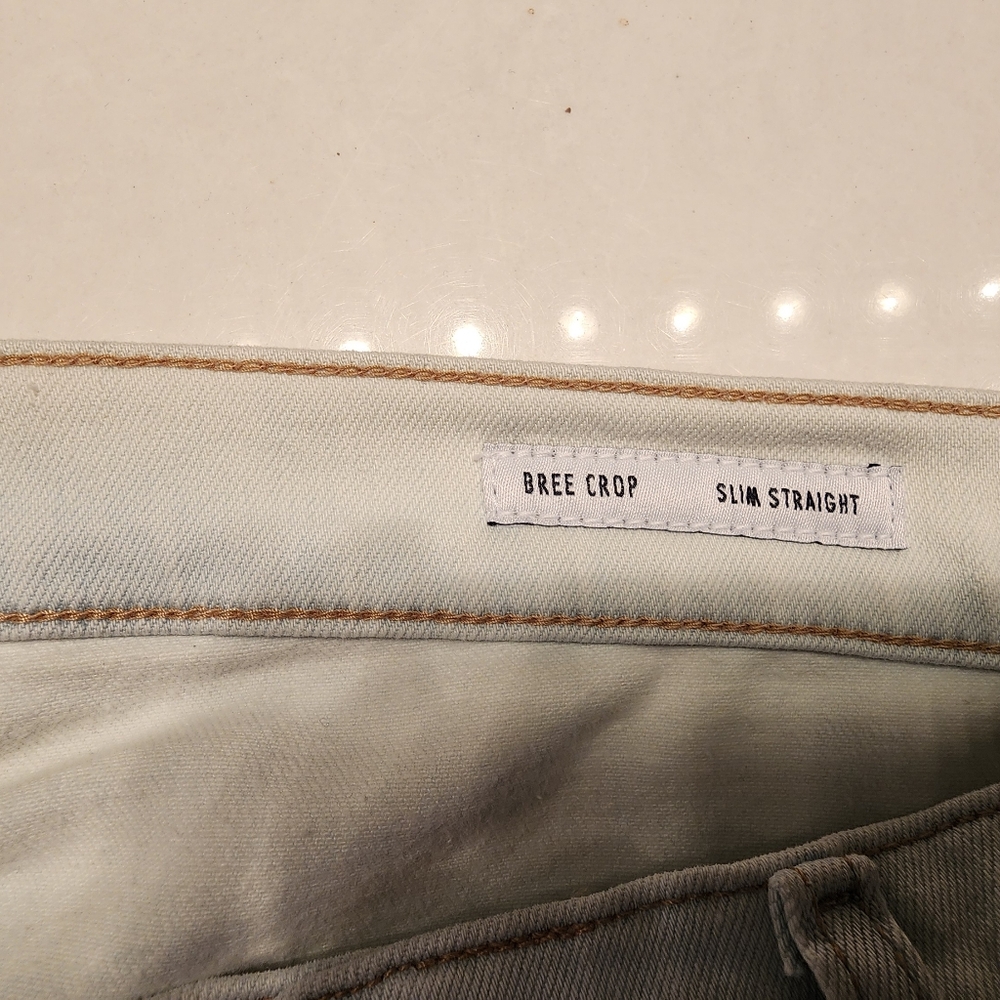 EDWIN Bree Crop Slim Straight In Outcast Blue Size 26 - Picture 10 of 13